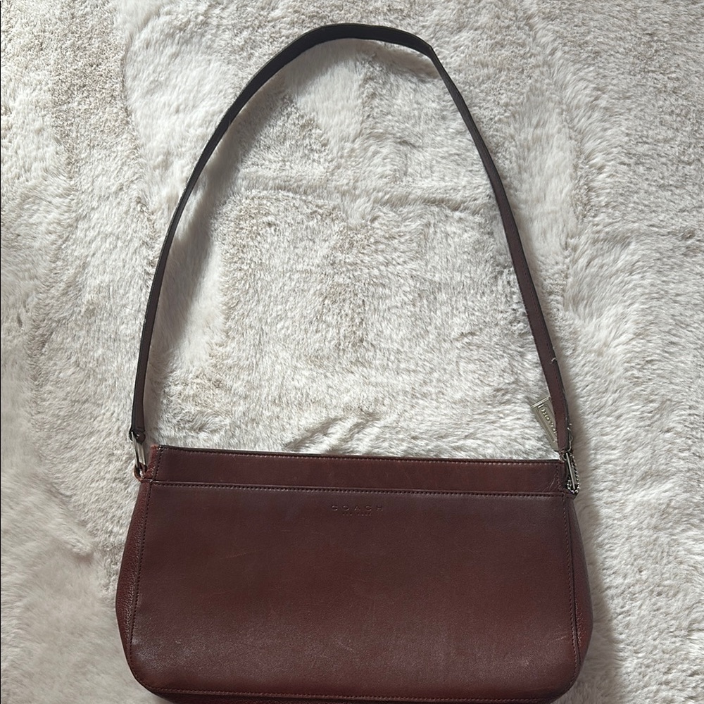 VTG Coach 6712 Bridle Zip Bag RARE Burgundy Shoulder Bag